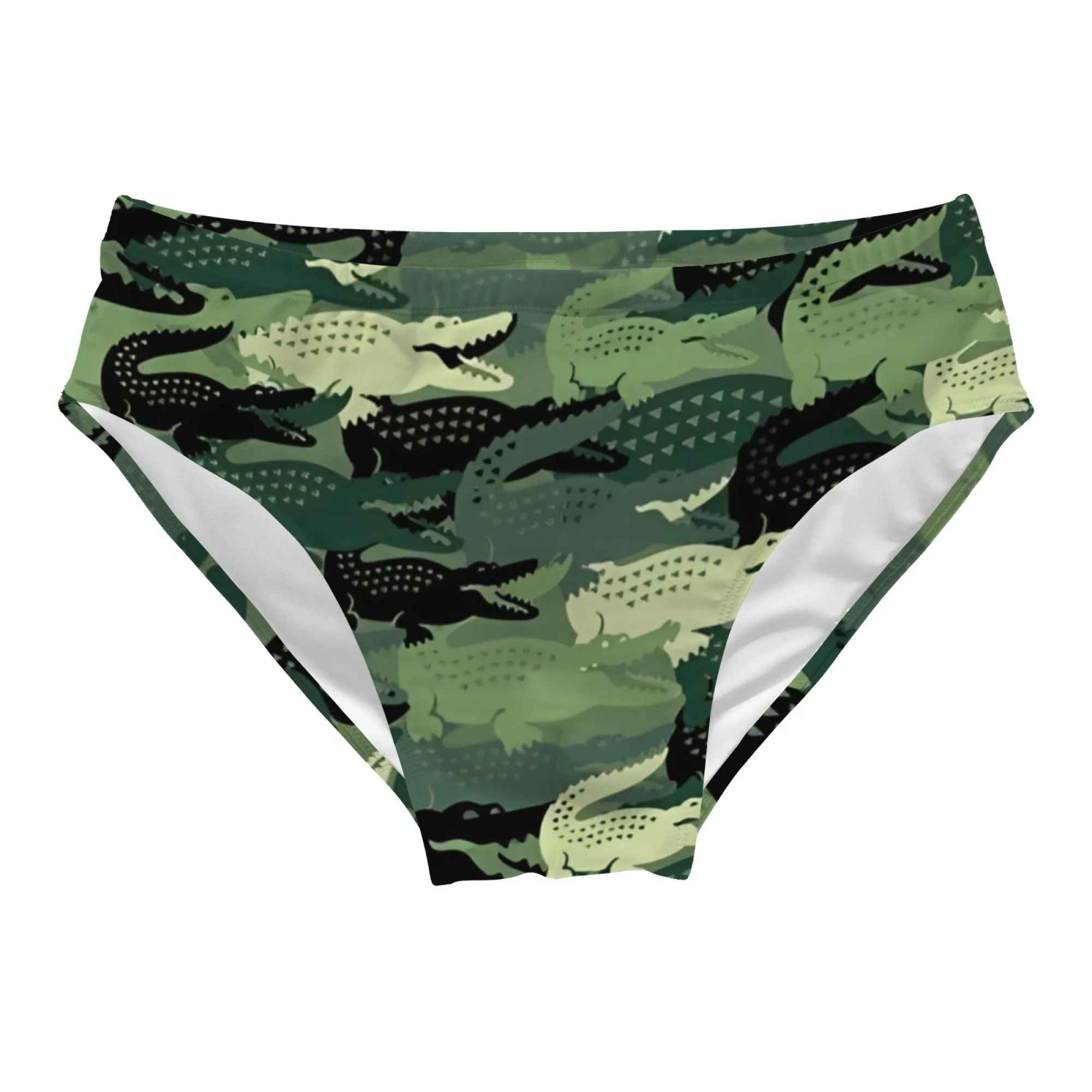 Trunk Breathable Men - Camouflage Style Crocodile Print Men's Swim