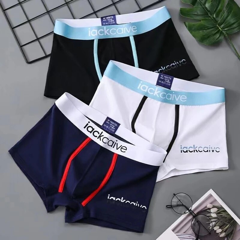 Boxer Brief Pack Cotton - 3Pcs Male Panties Cotton Men's Underwear