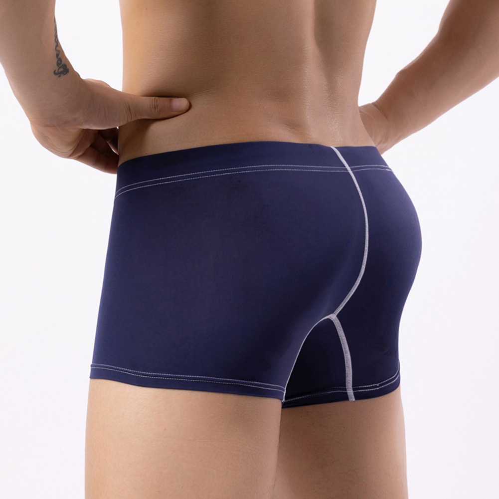Ice Silk Men\\\'s Underwear Bo - Pouch Boxer Pouch ulasan dan harga