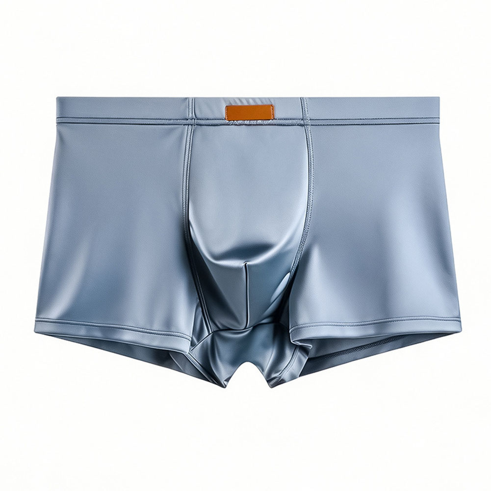 Men Ice Silk Satin-like Boxer  - Trunk Breathable Men ulasan dan harga