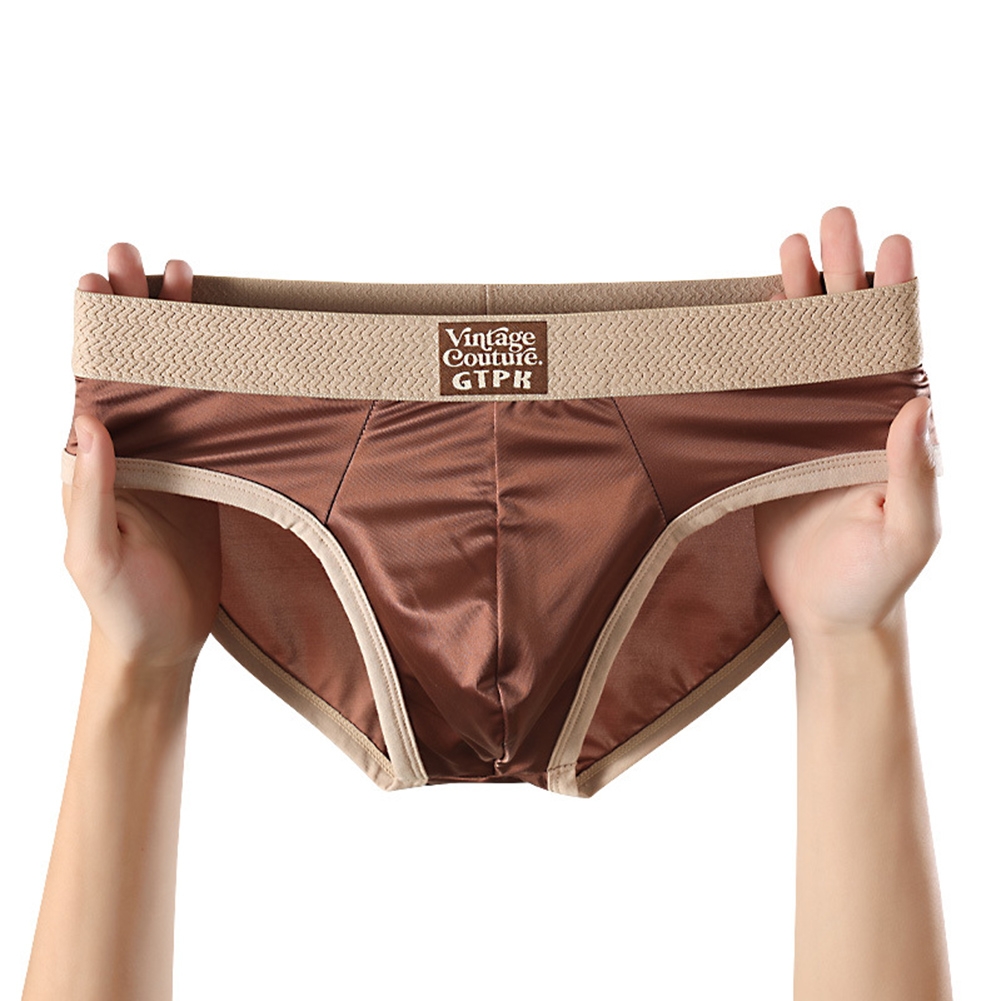 Men Satin-like Smooth Lingerie - Trunk Breathable Men ulasan dan harga