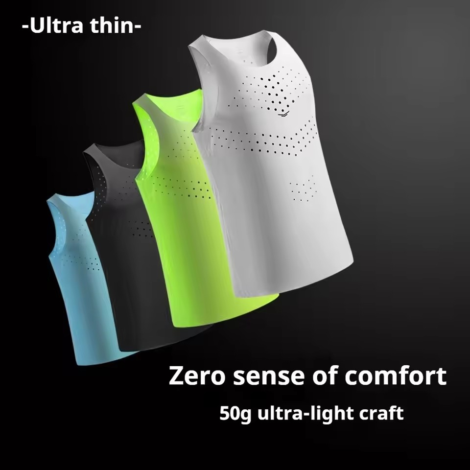 Mens Lightweight Running Vests - Sleeveless Undershirt ulasan dan harga