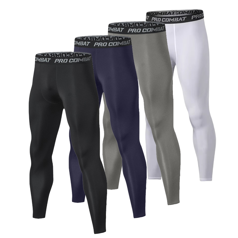 1 Pcs Men's Solid Color Compre - Compression Long Pant ulasan dan harga